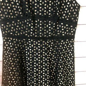 Black Cutout Lace Dress